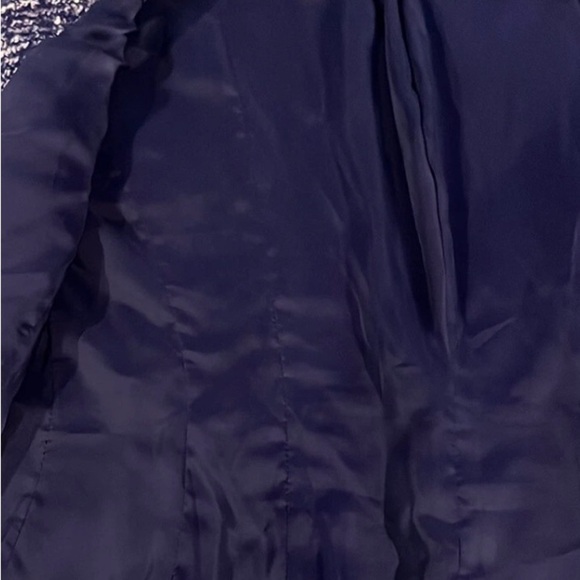 Talbots Purple Tweed Open Front Wool/Mohair/Alpaca Blazer Size 6 - Picture 5 of 10